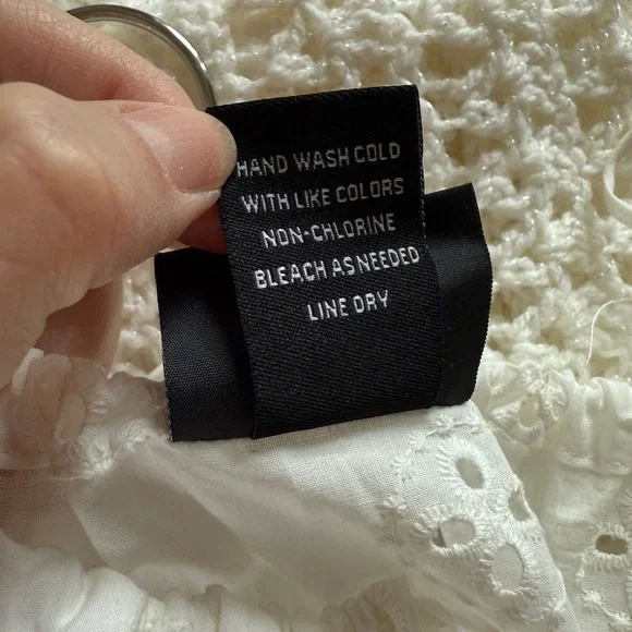 LIV Los Angeles Eyelet White Sleeveless Tiered Maxi Dress - Picture 9 of 9